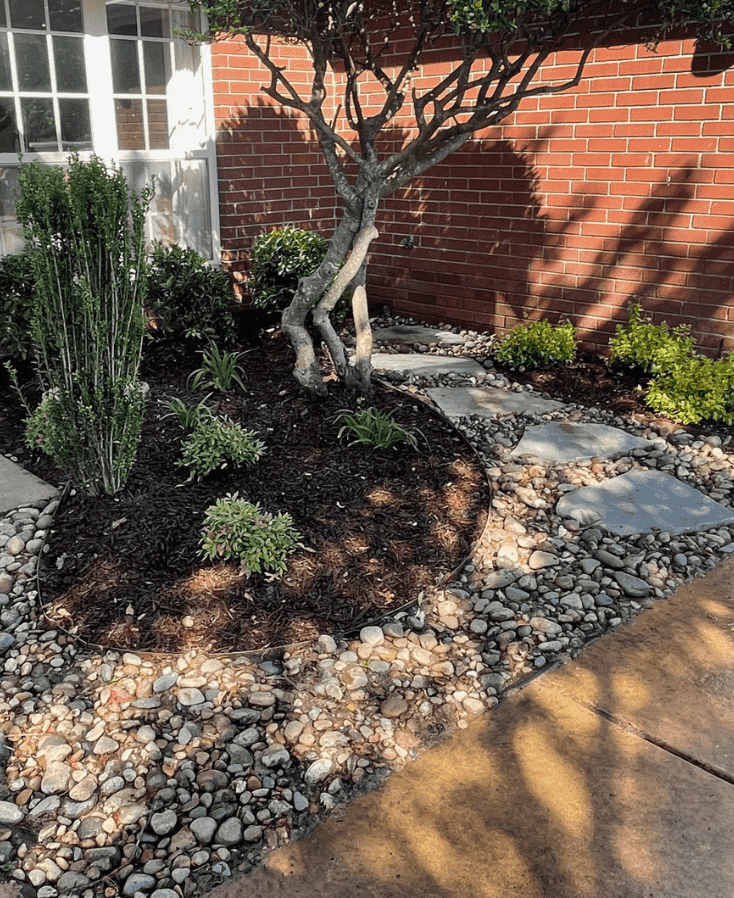 Landscape, Flagstone and River rock